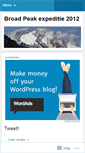Mobile Screenshot of broadpeak2012.wordpress.com