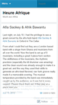 Mobile Screenshot of heureafrique.wordpress.com