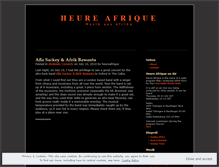 Tablet Screenshot of heureafrique.wordpress.com