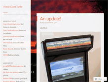 Tablet Screenshot of annietuff.wordpress.com