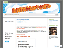 Tablet Screenshot of batatastudio.wordpress.com
