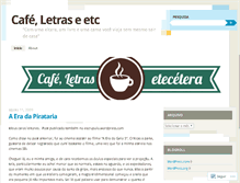 Tablet Screenshot of cafeletrasetc.wordpress.com