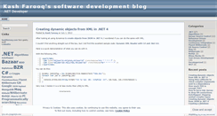 Desktop Screenshot of kashfarooq.wordpress.com