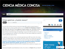 Tablet Screenshot of cienciamedicaconcisa.wordpress.com