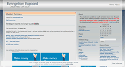 Desktop Screenshot of no2evangelism.wordpress.com