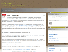 Tablet Screenshot of deescereal.wordpress.com