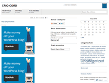 Tablet Screenshot of criocord.wordpress.com