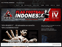 Tablet Screenshot of flagfootballindonesia.wordpress.com