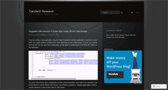 Desktop Screenshot of canotech.wordpress.com