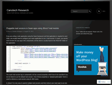 Tablet Screenshot of canotech.wordpress.com