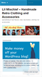 Mobile Screenshot of lilmischief4retro.wordpress.com