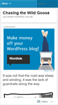 Mobile Screenshot of chasingthewildgoose.wordpress.com