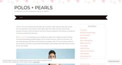 Desktop Screenshot of polosandpearls.wordpress.com