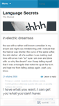 Mobile Screenshot of languagesecrets.wordpress.com