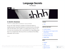 Tablet Screenshot of languagesecrets.wordpress.com