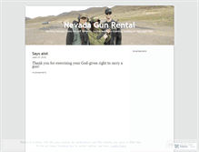 Tablet Screenshot of nevadaguns.wordpress.com