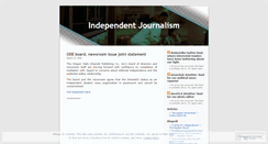 Desktop Screenshot of independentjournalism.wordpress.com