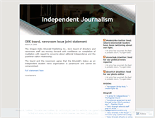 Tablet Screenshot of independentjournalism.wordpress.com