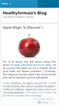 Mobile Screenshot of healthyformula.wordpress.com