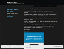 Tablet Screenshot of ahuerta806.wordpress.com