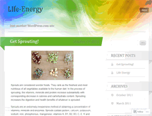 Tablet Screenshot of lifeenergyje.wordpress.com