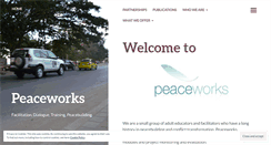 Desktop Screenshot of peaceworks.wordpress.com