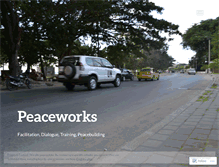 Tablet Screenshot of peaceworks.wordpress.com