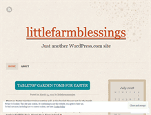 Tablet Screenshot of littlefarmblessings.wordpress.com