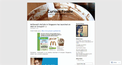 Desktop Screenshot of curiousfoodie.wordpress.com