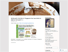 Tablet Screenshot of curiousfoodie.wordpress.com