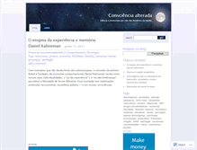 Tablet Screenshot of conscienciaalterada.wordpress.com