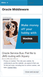 Mobile Screenshot of oraclesoa.wordpress.com