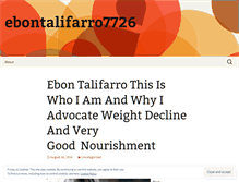 Tablet Screenshot of ebontalifarro7726.wordpress.com