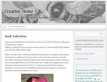 Tablet Screenshot of creativehomelife.wordpress.com