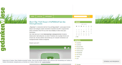 Desktop Screenshot of gedankenwiese.wordpress.com