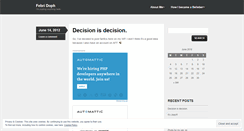 Desktop Screenshot of fedoph.wordpress.com