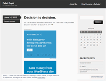 Tablet Screenshot of fedoph.wordpress.com