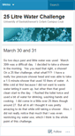 Mobile Screenshot of 25litrechallenge.wordpress.com
