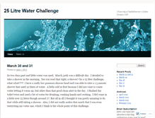 Tablet Screenshot of 25litrechallenge.wordpress.com
