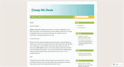 Desktop Screenshot of cheapwii.wordpress.com