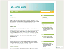 Tablet Screenshot of cheapwii.wordpress.com