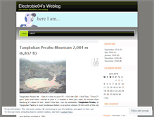 Tablet Screenshot of electrobie04.wordpress.com