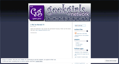 Desktop Screenshot of geekgirlsnetwork.wordpress.com