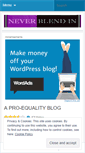 Mobile Screenshot of neverblendin.wordpress.com