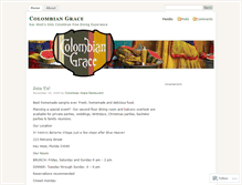 Tablet Screenshot of colombiangrace.wordpress.com