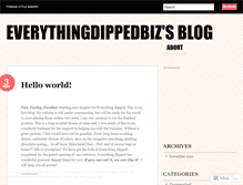 Tablet Screenshot of everythingdippedbiz.wordpress.com