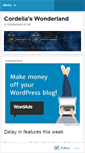 Mobile Screenshot of cordeliaswonderland.wordpress.com