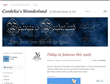 Tablet Screenshot of cordeliaswonderland.wordpress.com