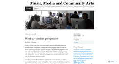 Desktop Screenshot of communitymusicdmu.wordpress.com