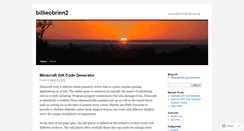 Desktop Screenshot of billieobrien2.wordpress.com